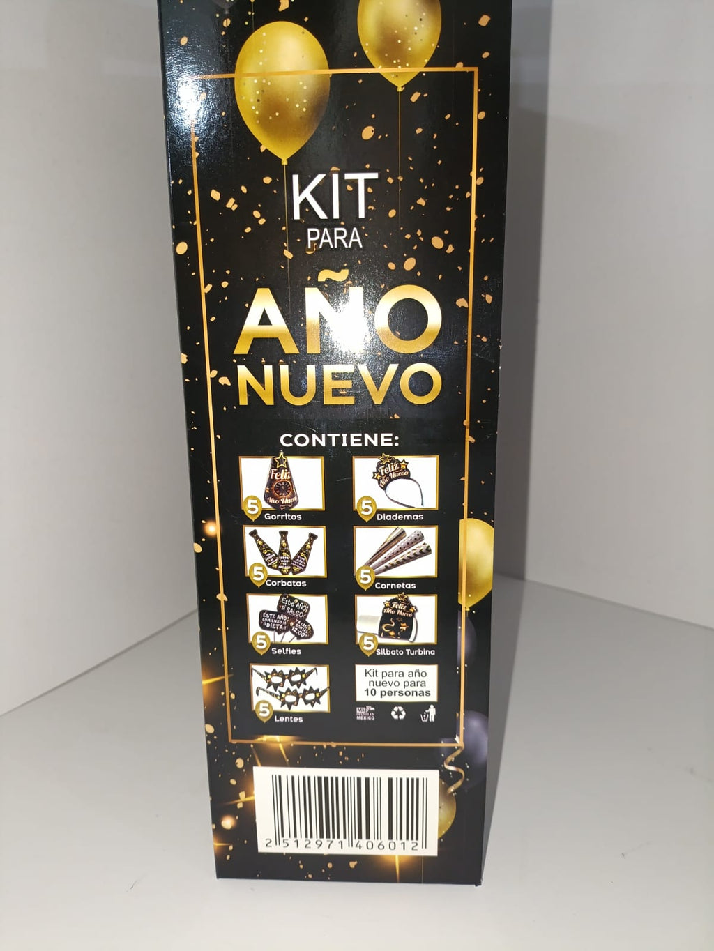 Kit Fin de Año 35 Accesorios Festivos para 5 Personas